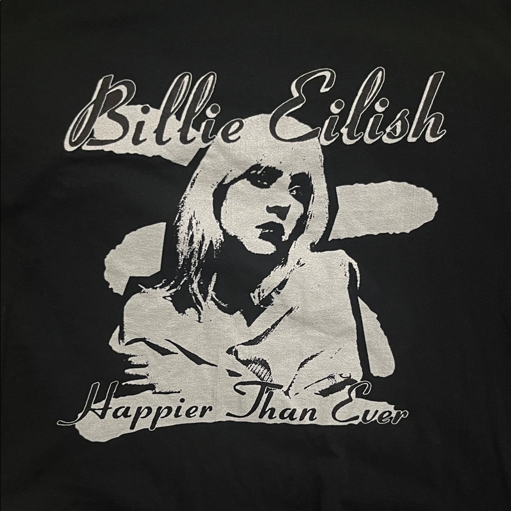 Billie Eilish Black Large Shirt